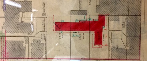 Lageplan Franz-Rohde-Haus von Otto Bartning