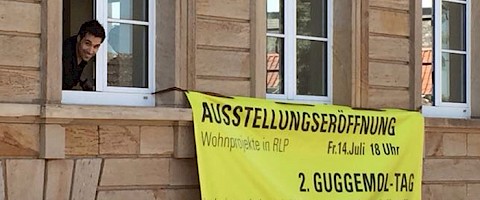 Banner für die Ausstellung und den 2. Guggemol-Tag