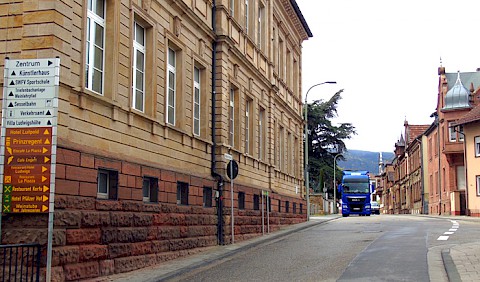 Blick zurück zum Schloss