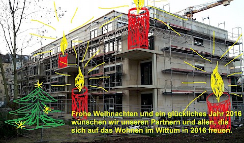 Weihnachtliche Baustelle in Saarbrücken......