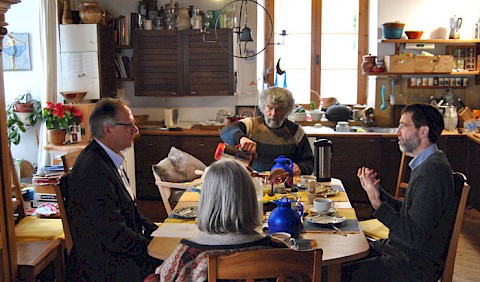 Frühstück mit Bürgermeister Feige und Rolf Novy Huy Stiftung trias