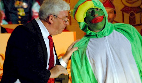 Bürgermeister und Kermit