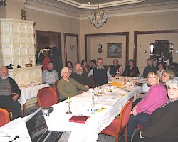 22 interessierte Vereinsmitglieder kamen ins Hotel Fortuna nach Stockach