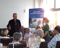 Alexander Grünenwald spricht über die Aktivitäten der BauWohnberatung Karlsruhe