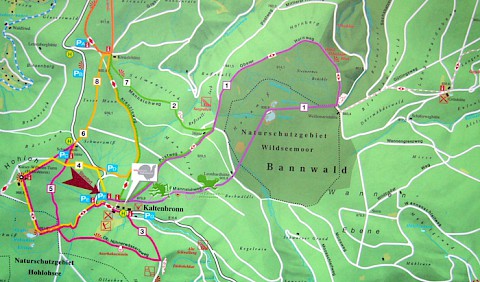 Wanderwege bei Kaltenbronn