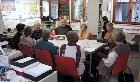 Die Projektgruppe mit dem BWK-Team während der Planungsphase.